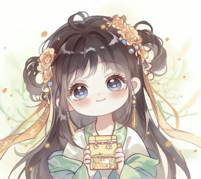 Ảnh avatar dễ thương chibi ấm áp