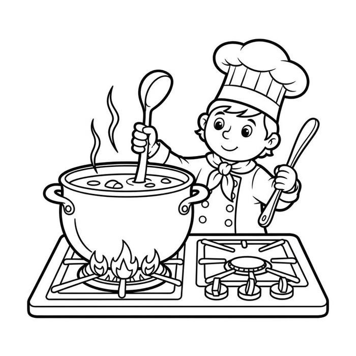 Ảnh đầu bếp nhỏ trong nhà bếp