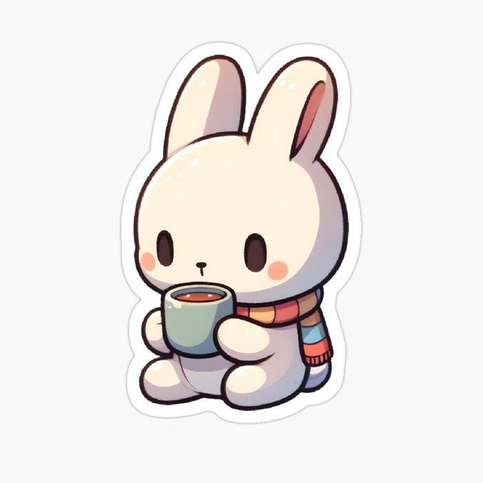 Ảnh hình vẽ sticker cute mini trang trí góc học tập