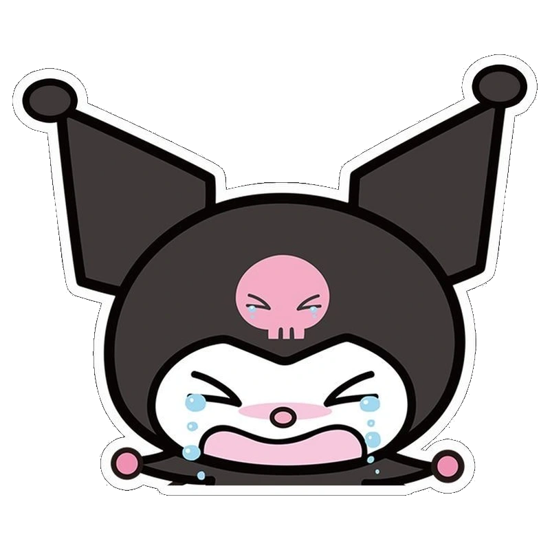 Ảnh kuromi cute với biểu cảm hài hước đáng yêu