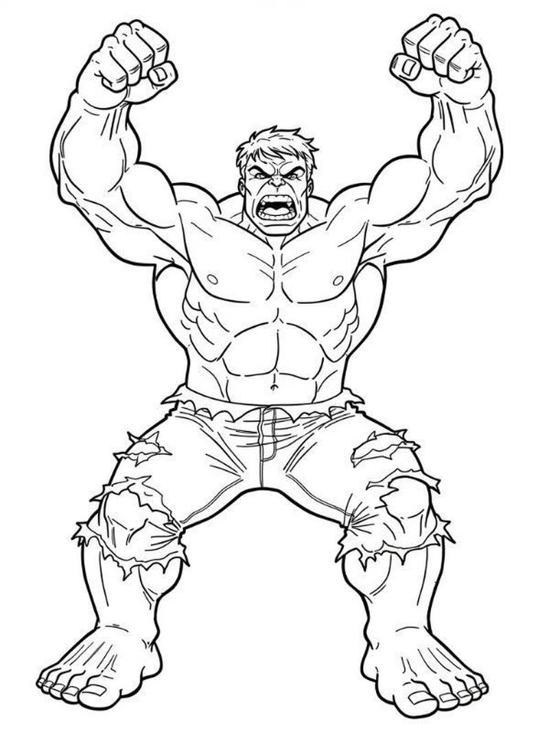 Ảnh minh họa Hulk mạnh mẽ phong cách hoạt hình