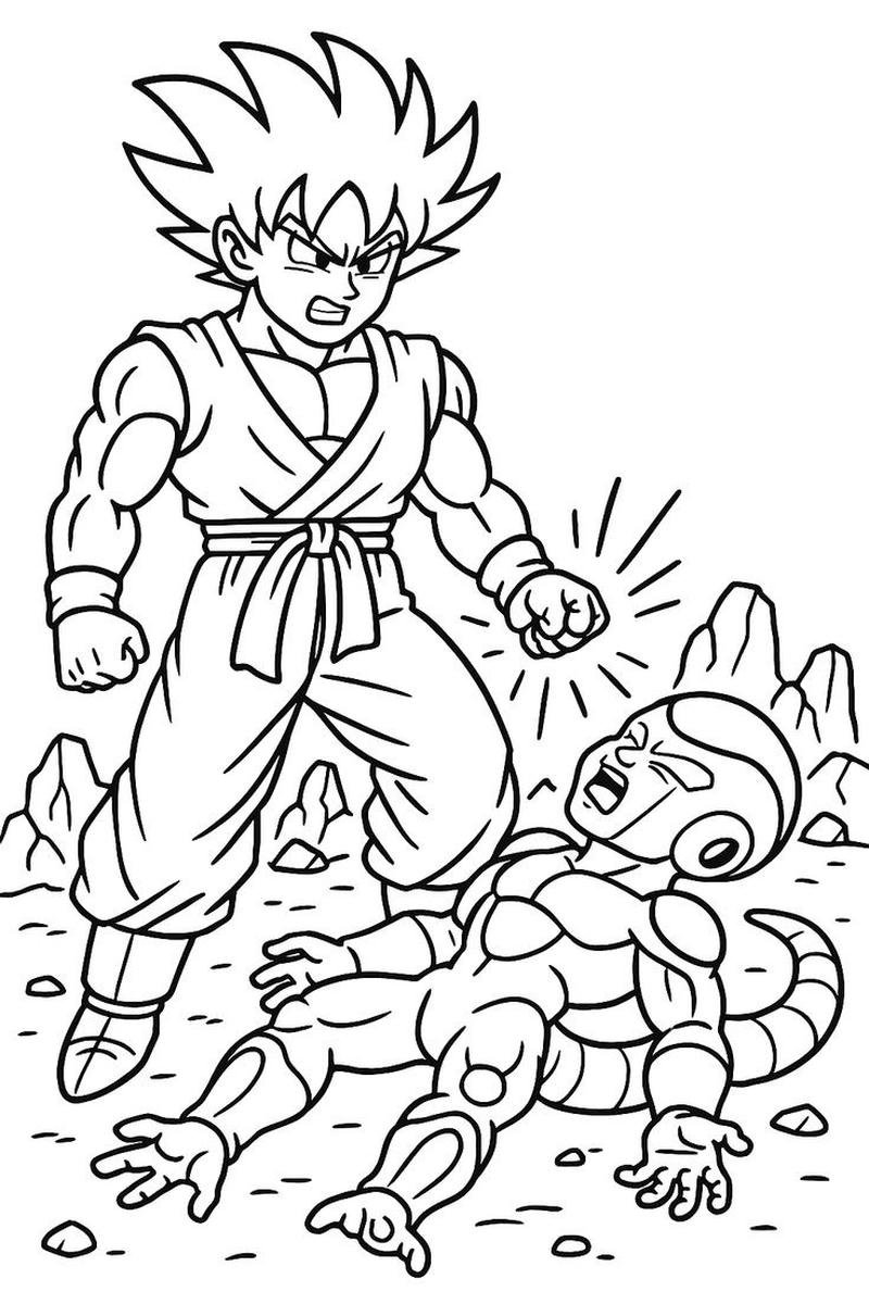 Ảnh nhân vật Dragon Ball nét vẽ đơn giản
