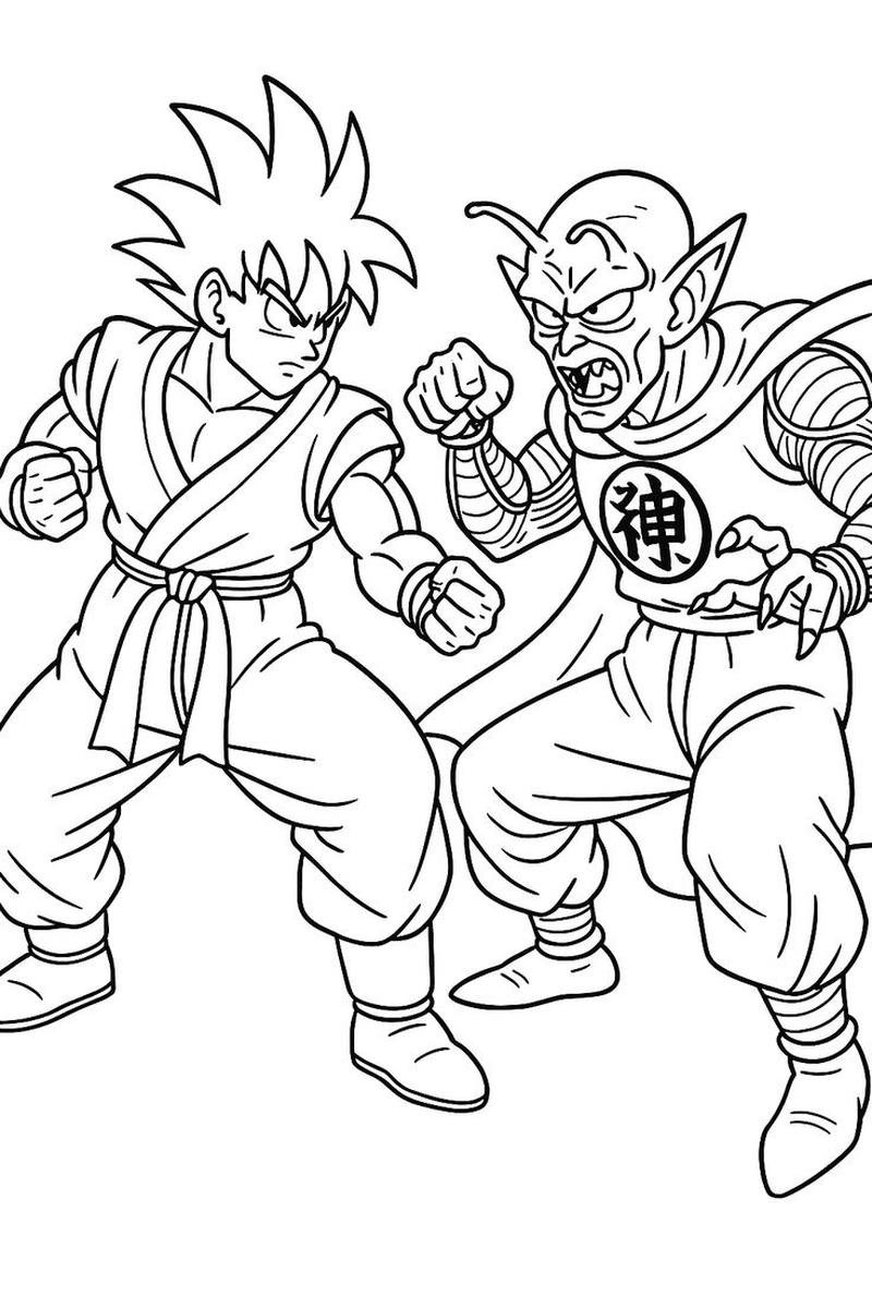 Ảnh phác thảo Songoku nét vẽ rõ ràng