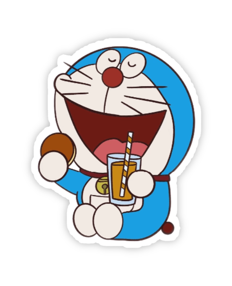 Ảnh sticker doraemon tạo cảm giác tuổi thơ