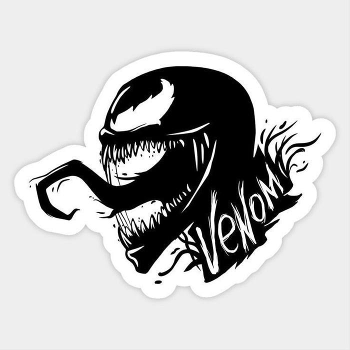 Ảnh sticker trắng đen cute phù hợp phong cách đơn giản