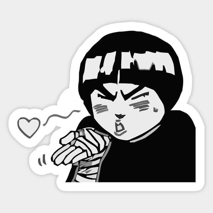 Ảnh sticker trắng đen cute thích hợp trang trí đồ dùng