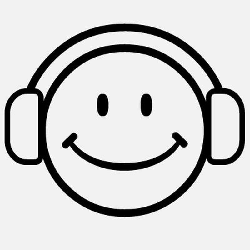 Ảnh tô màu gương mặt đang nghe nhạc