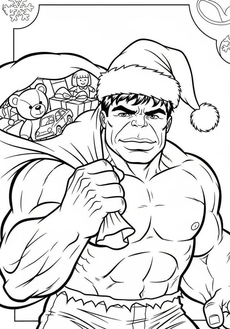 Ảnh vẽ Hulk đứng giữa khung cảnh chiến đấu