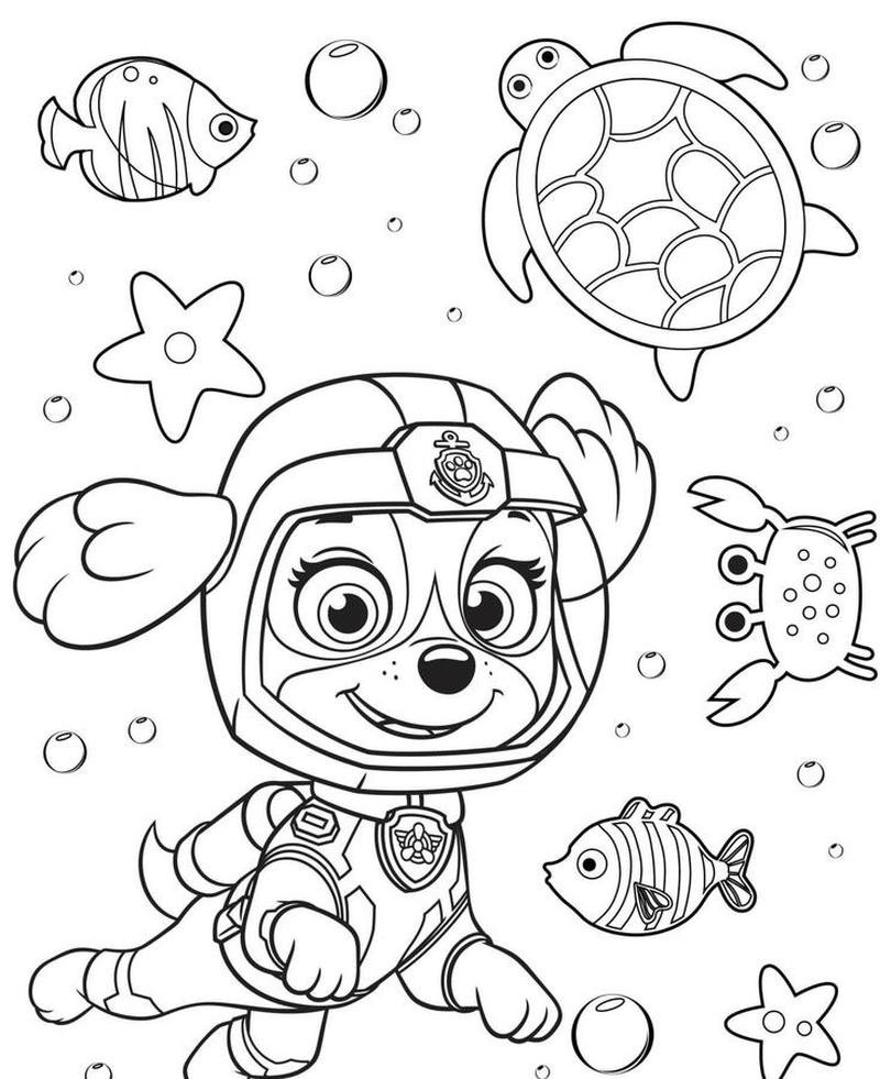 Ảnh vẽ nhân vật Paw Patrol hoạt hình