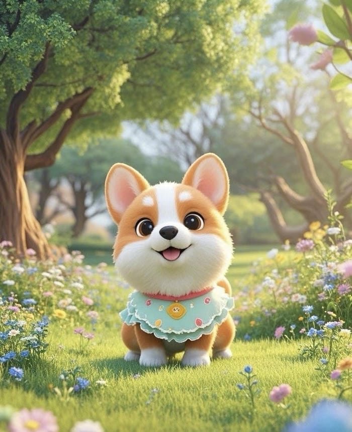 Avatar chó biểu cảm vui vẻ