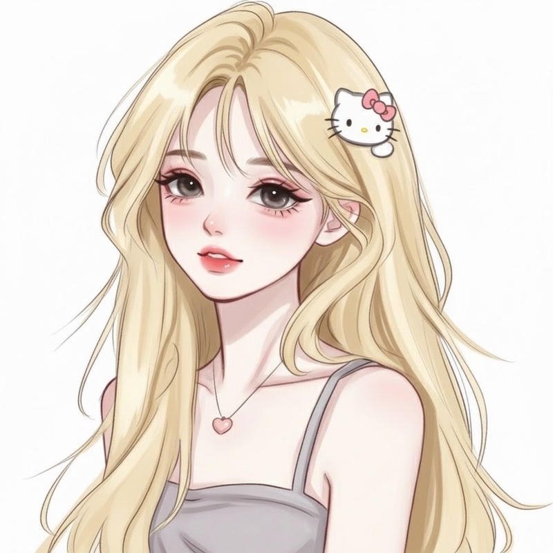 Avatar gái xinh với nụ cười nhẹ đầy cuốn hút