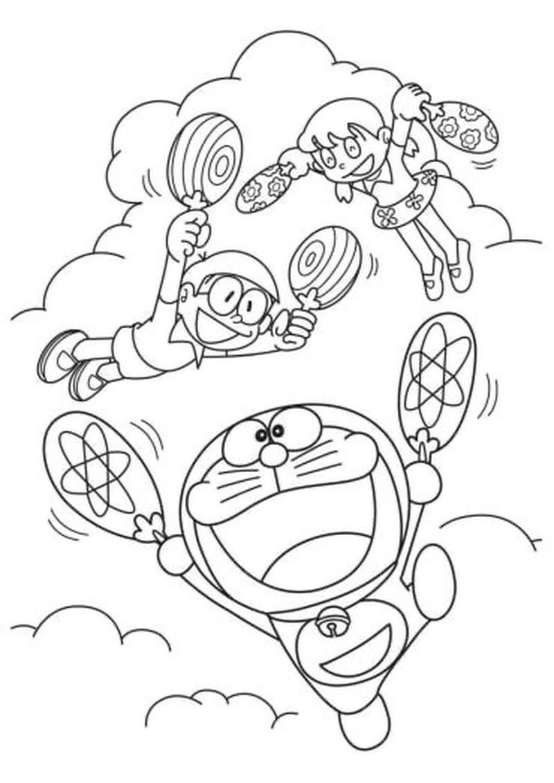 Bản vẽ Doraemon đáng yêu phong cách hoạt hình