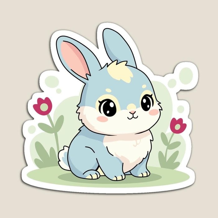 Bức ảnh hình vẽ sticker cute mini kích thước nhỏ xinh