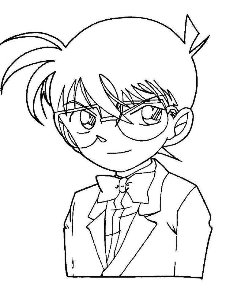 Bức ảnh nhân vật anime Conan dễ tô