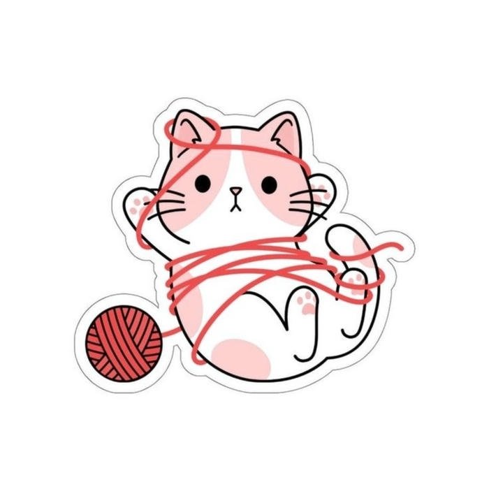 Bức ảnh sticker mèo có phong thái dễ thương
