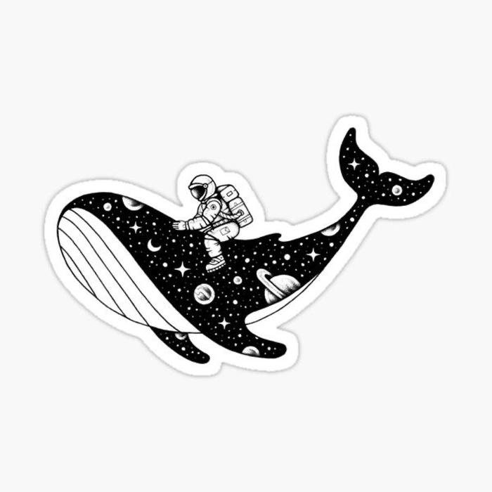 Bức ảnh sticker trắng đen cute giúp tăng tính nhận diện