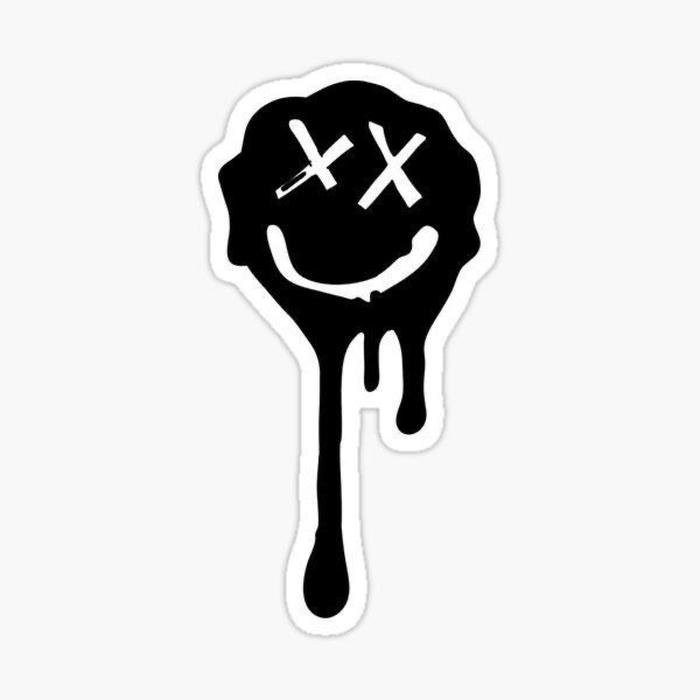 Bức ảnh sticker trắng đen cute tạo nét riêng khi sử dụng