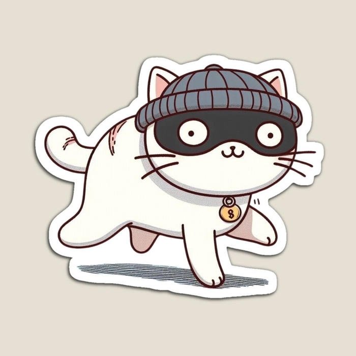 Bức hình sticker mèo thiết kế gọn gàng dễ dùng