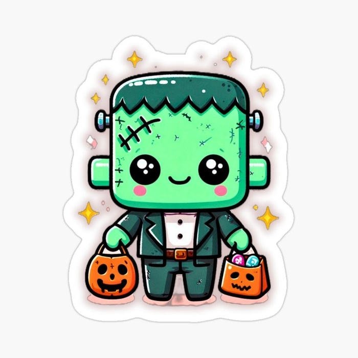 Bức hình vẽ sticker cute mini mang cảm giác vui nhộn