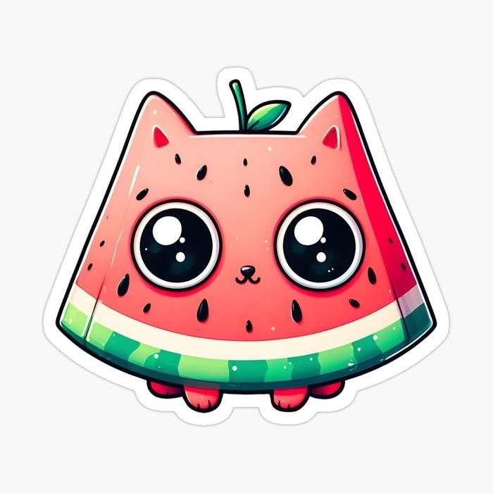 Bức hình vẽ sticker cute mini phục vụ trang trí đồ dùng