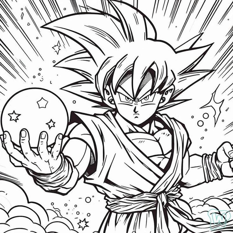 Bức minh họa nhân vật Dragon Ball cho thiếu nhi
