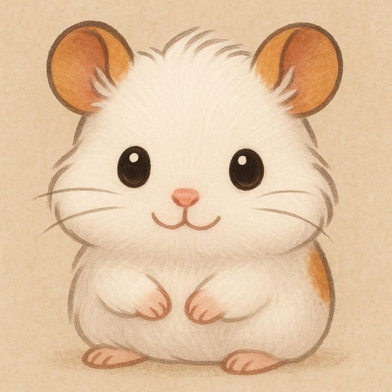 Chú chuột hamster đứng hai chân nhìn quanh ngơ ngác