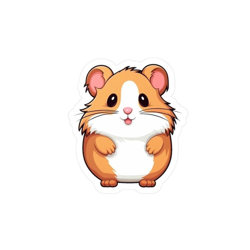 Chú hamster chibi biểu lộ nét bất ngờ rất tự nhiên