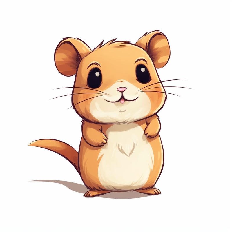 Chuột hamster đáng yêu nằm ngủ trong trạng thái yên bình