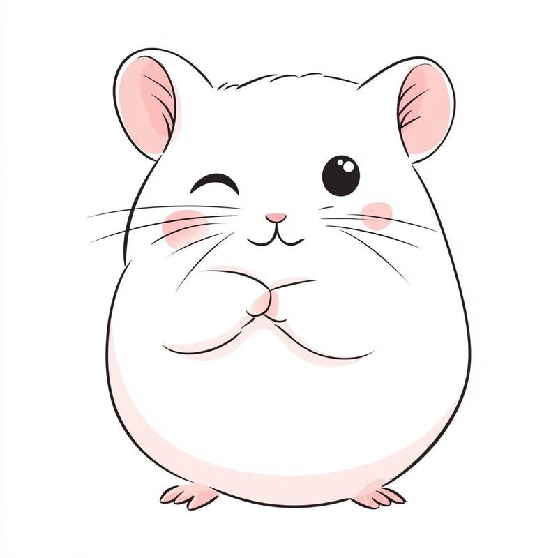 Hamster dễ thương má hồng phúng phính tạo cảm giác ấm