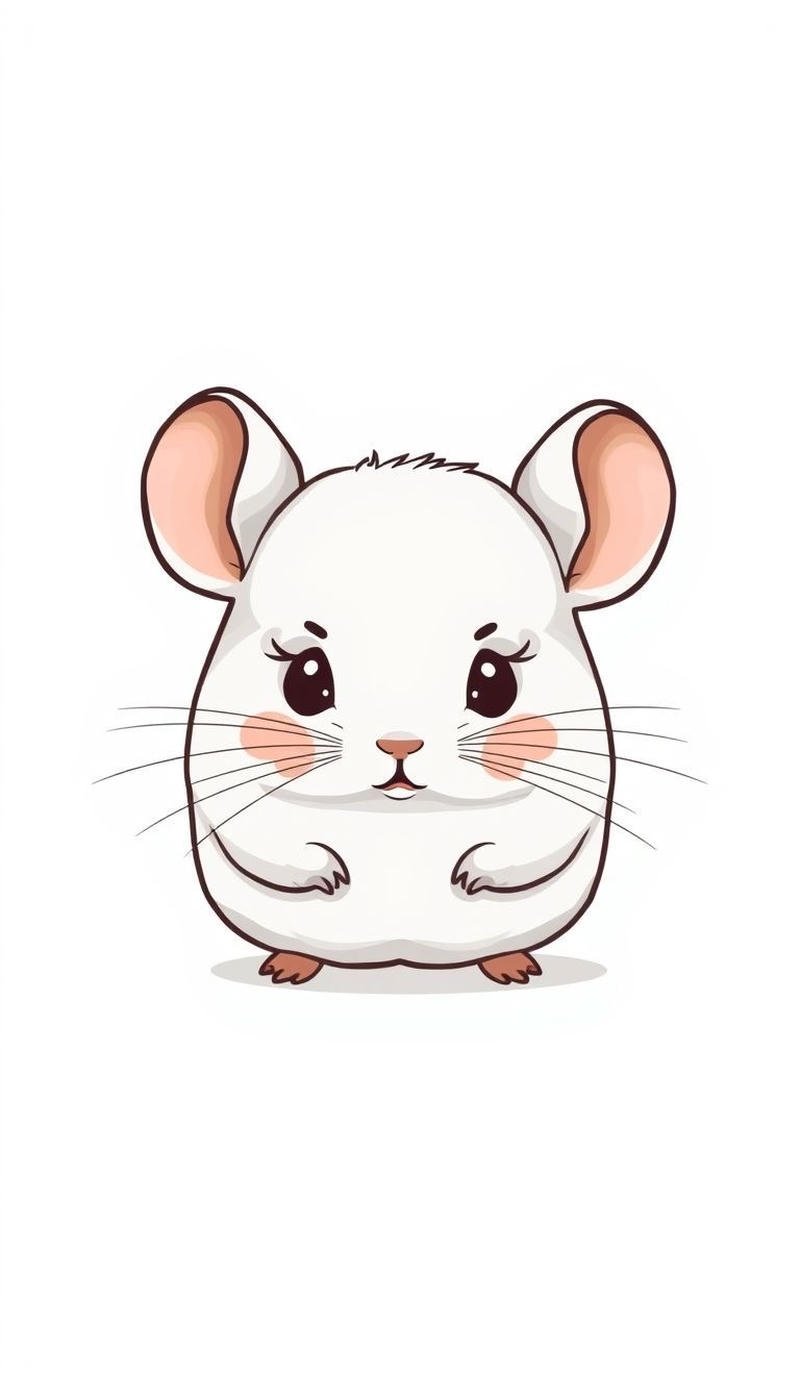 Hamster nhỏ đứng thẳng với dáng vẻ gọn gàng