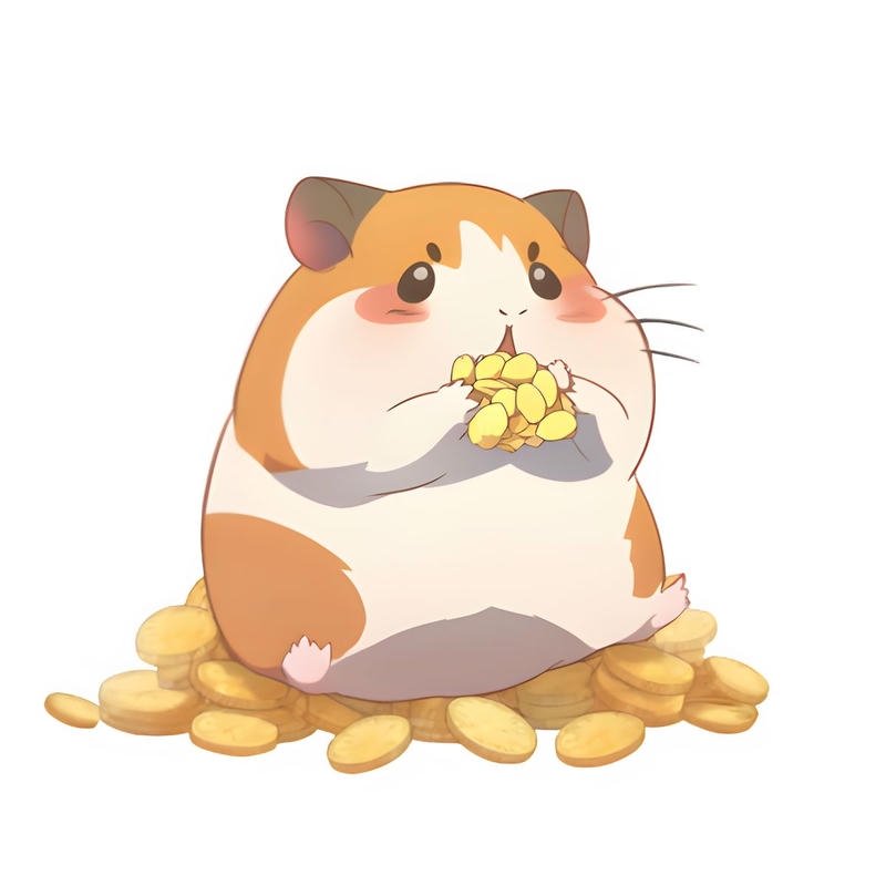 Hamster nhỏ với dáng đứng mang nét tinh nghịch