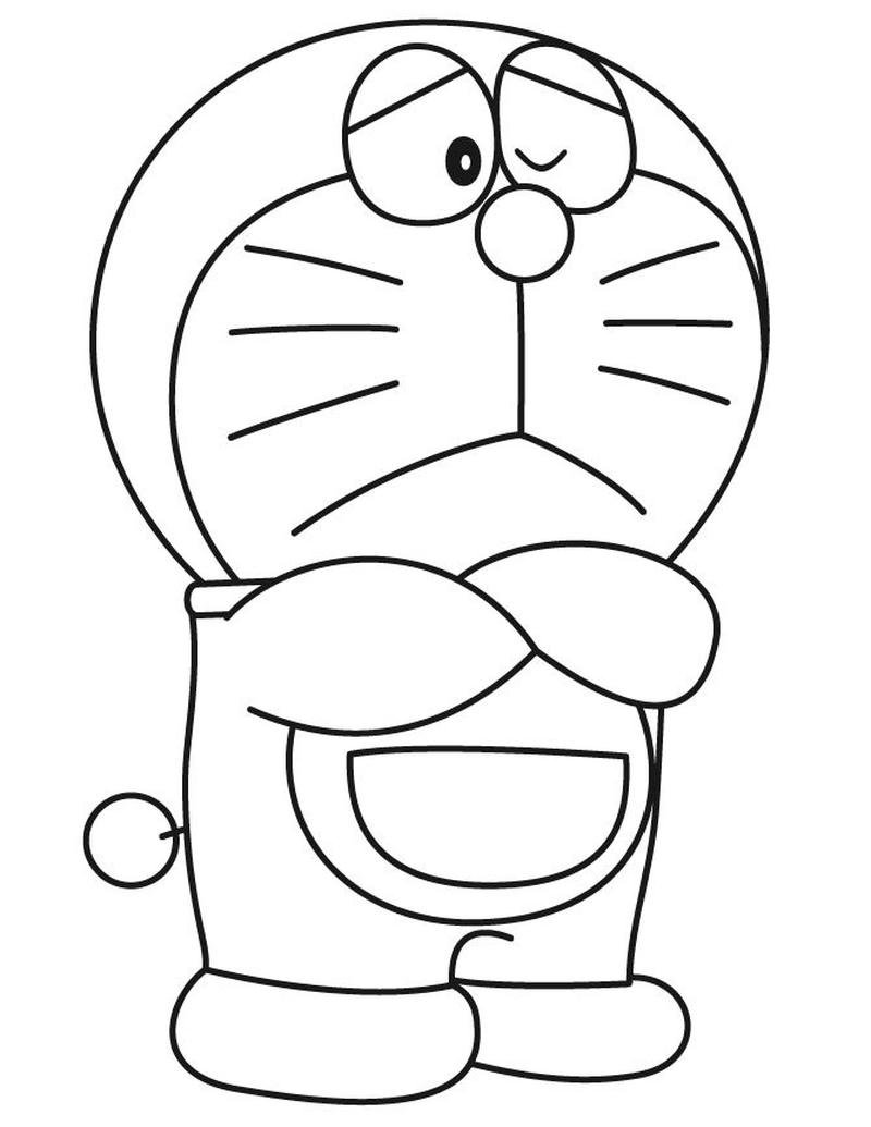 Hình ảnh Doraemon hoạt hình nét vẽ mềm