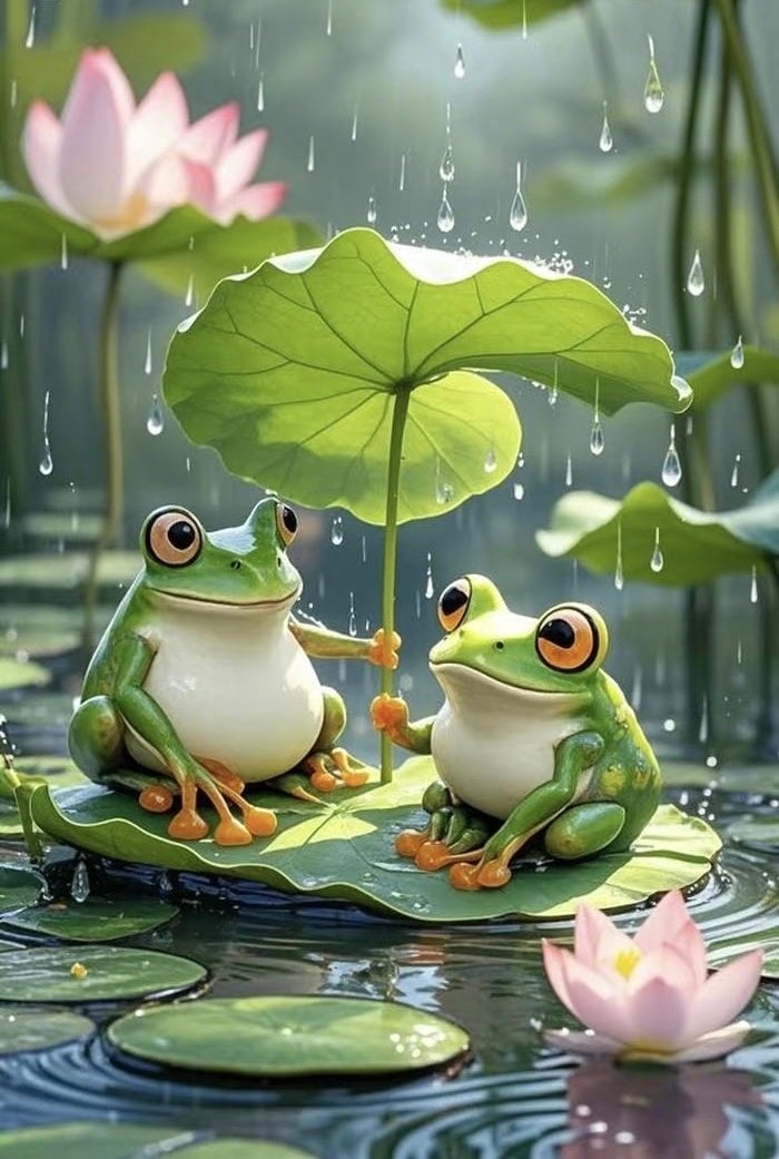 Hình ảnh ếch nụ cười hồn nhiên