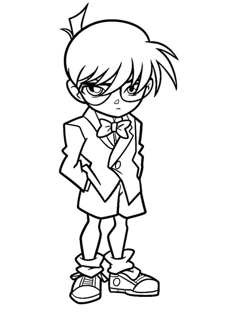 Hình ảnh nhân vật thám tử nhí phong cách anime