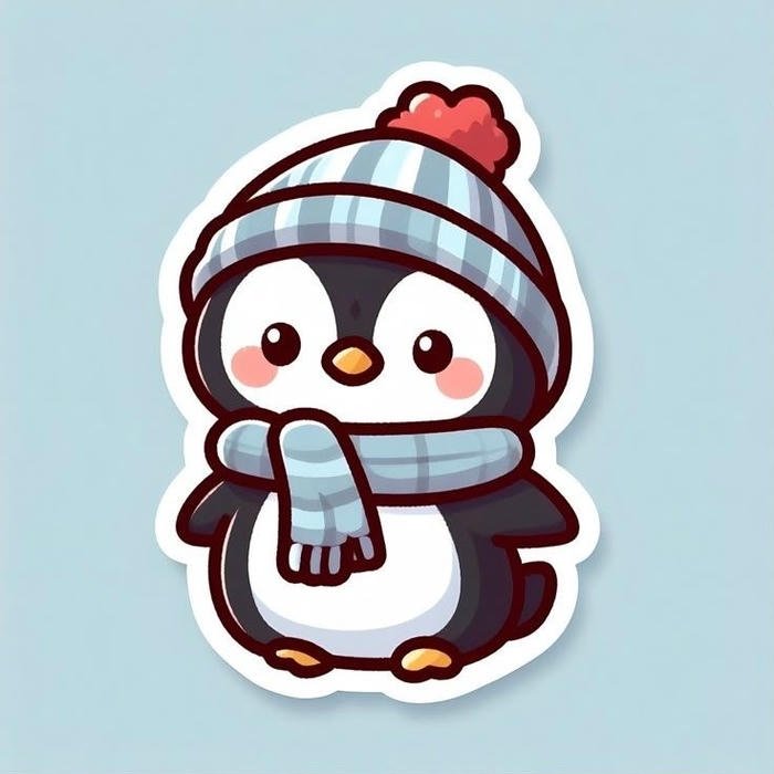 Hình ảnh sticker con vật cute có yếu tố vui mắt