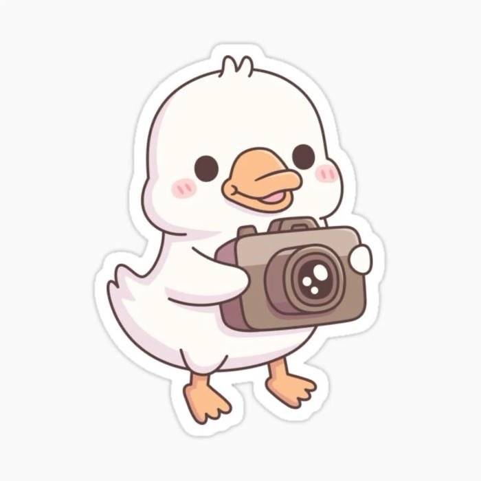 Hình ảnh sticker con vật cute mang hơi hướng trẻ nhỏ