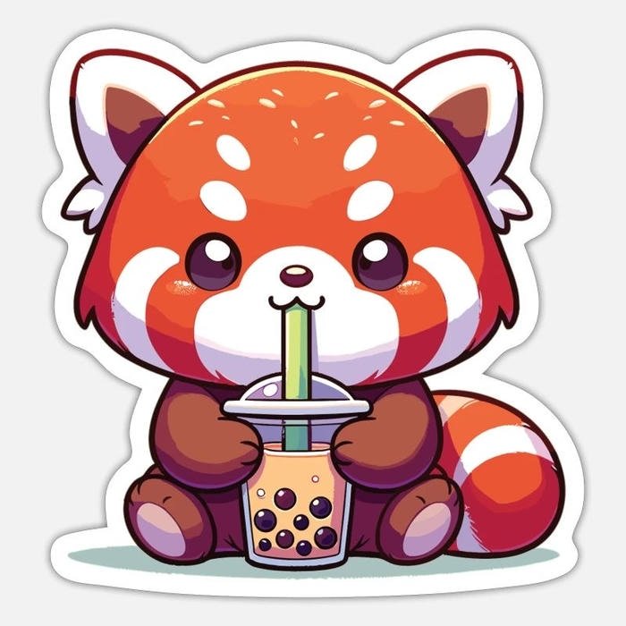 Hình ảnh sticker con vật cute mang nội dung vui vẻ