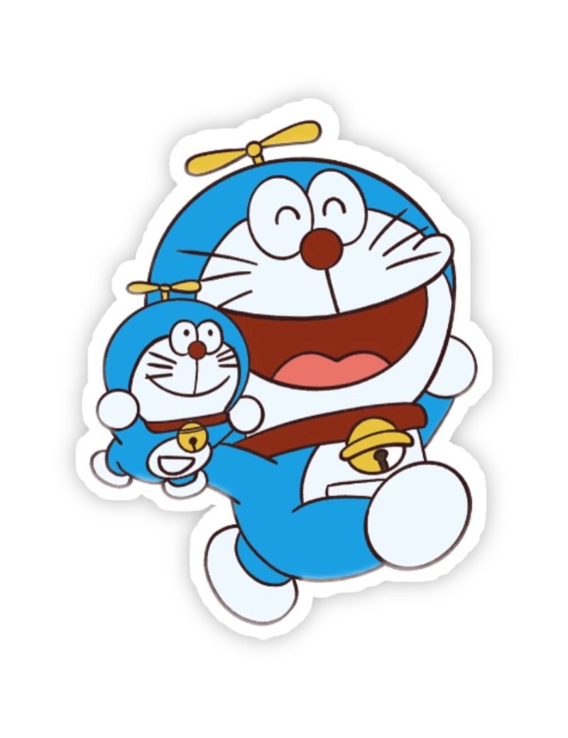 Hình ảnh sticker doraemon phong cách vui vẻ tinh nghịch