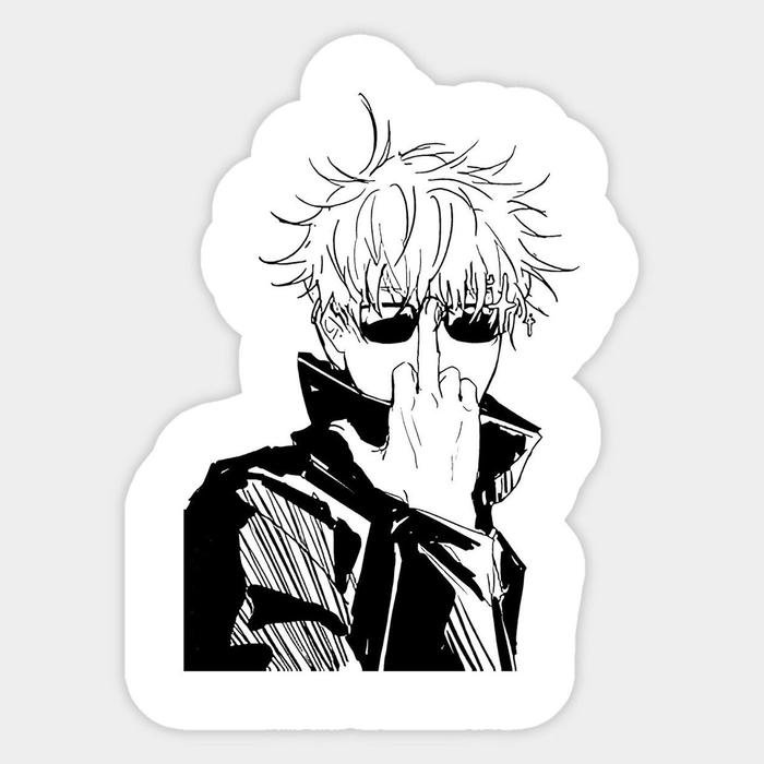 Hình ảnh sticker trắng đen cute dùng cho nội dung sáng tạo