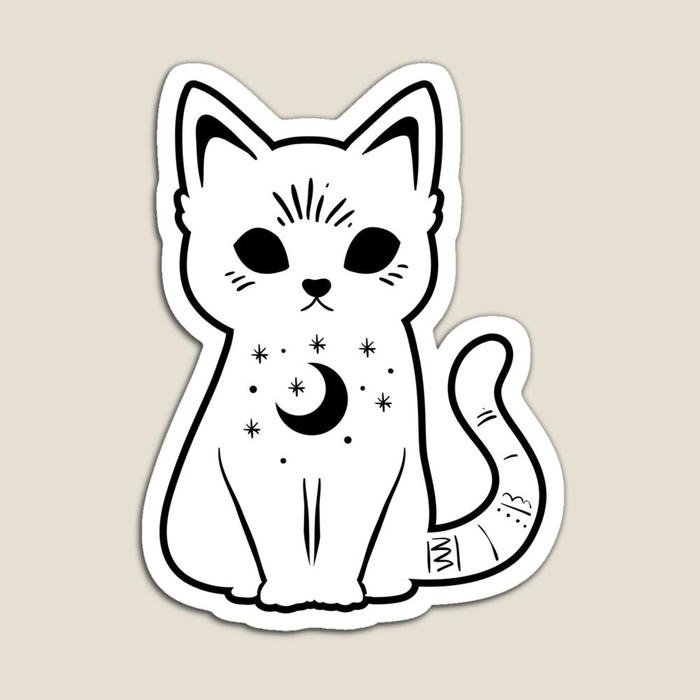 Hình ảnh sticker trắng đen cute hỗ trợ làm nổi bật tin nhắn
