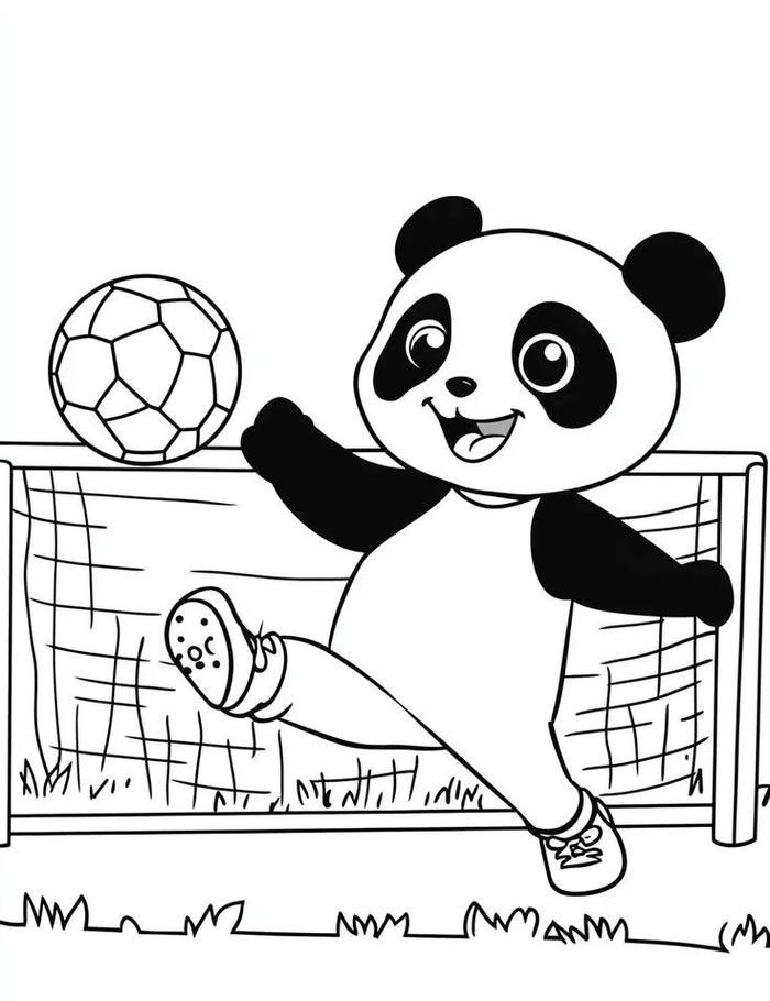 Hình ảnh tô màu cầu thủ bóng đá