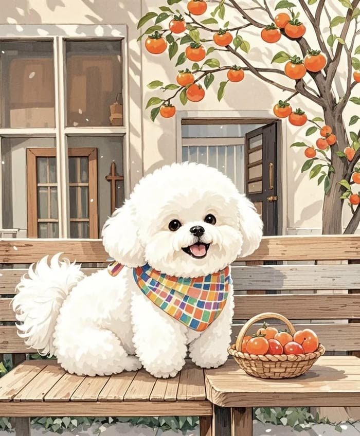 Hình anime chó ánh mắt sáng