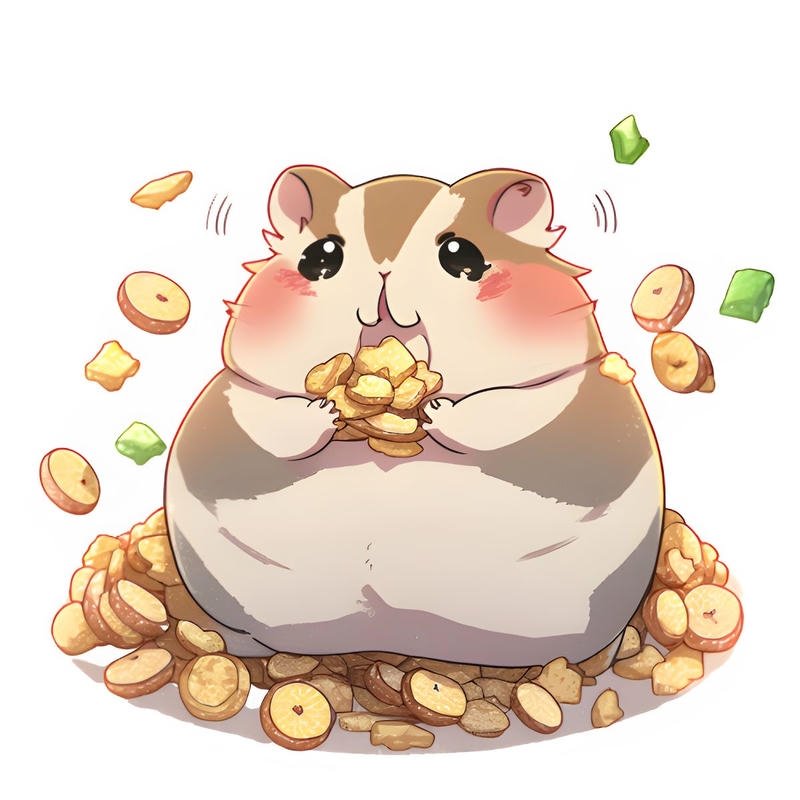 Hình chuột hamster ngồi yên quan sát xung quanh