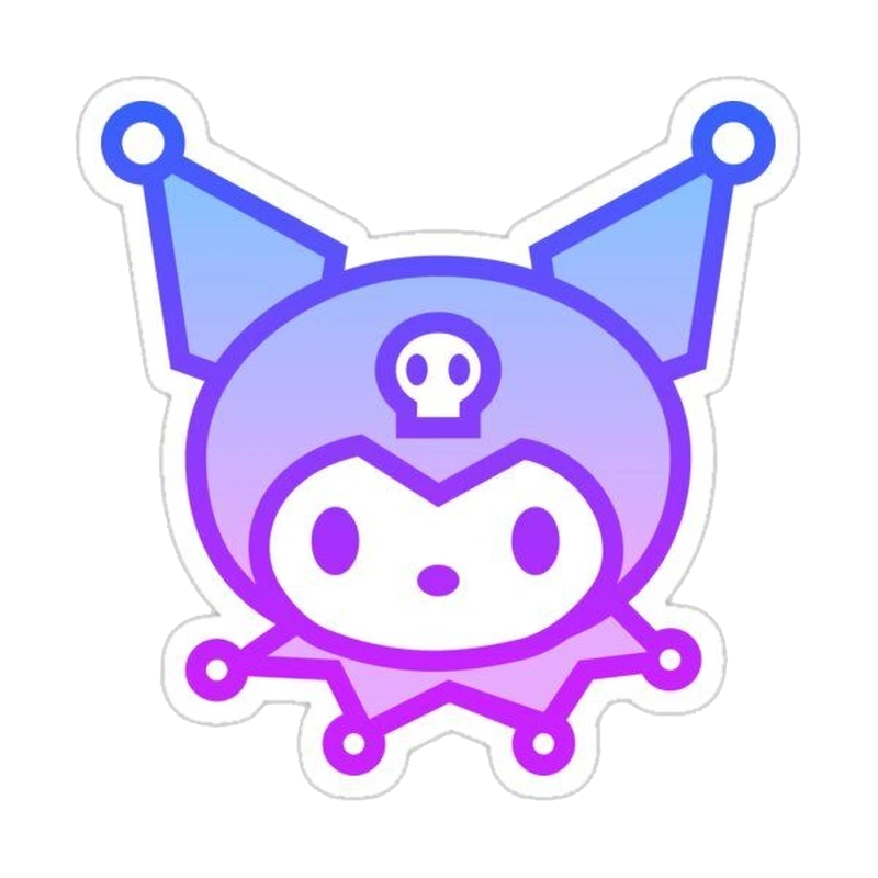 Hình kuromi cute với biểu cảm tinh nghịch đáng yêu