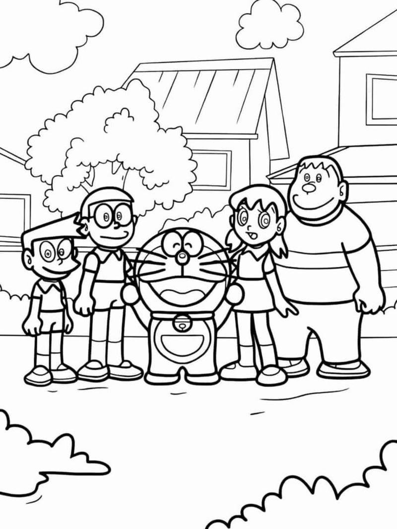 Hình minh họa Doraemon đáng yêu dễ tải