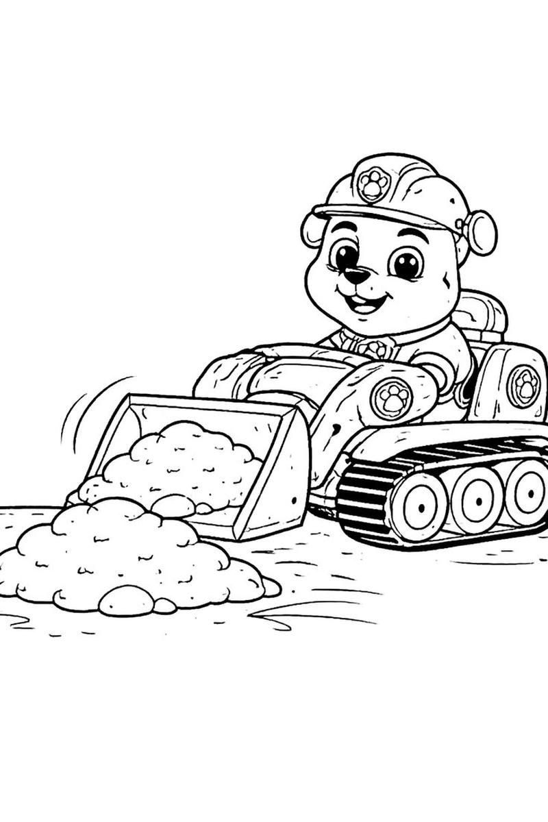 Hình minh họa tranh tô màu Paw Patrol