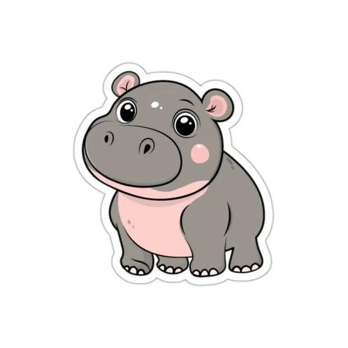 Hình sticker con vật cute xuất hiện trong thiết kế hình ảnh