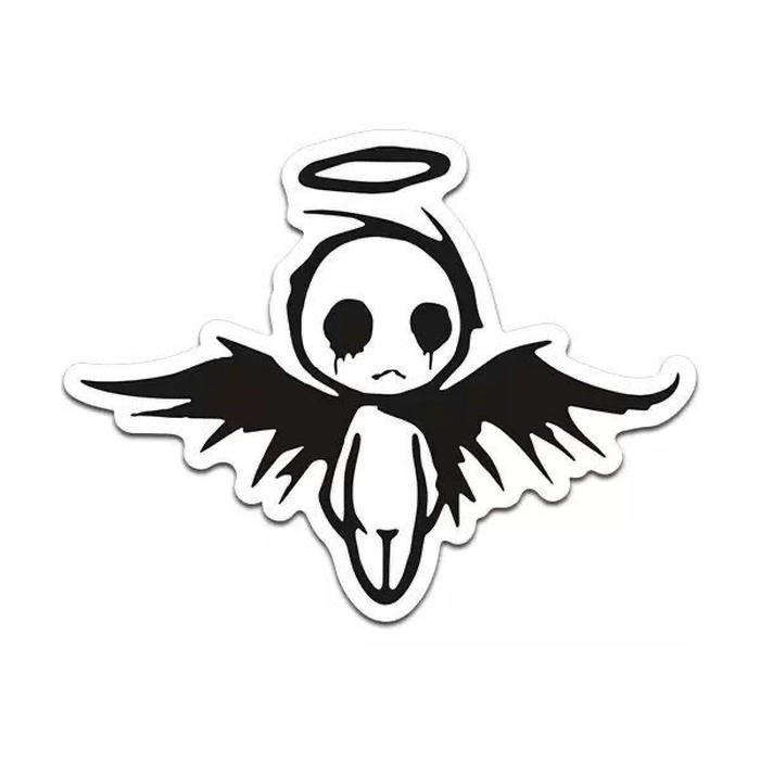 Hình sticker trắng đen cute thích hợp cho hội thoại bạn bè