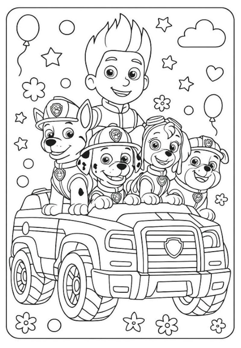 Hình vẽ Paw Patrol hoạt hình làm avatar