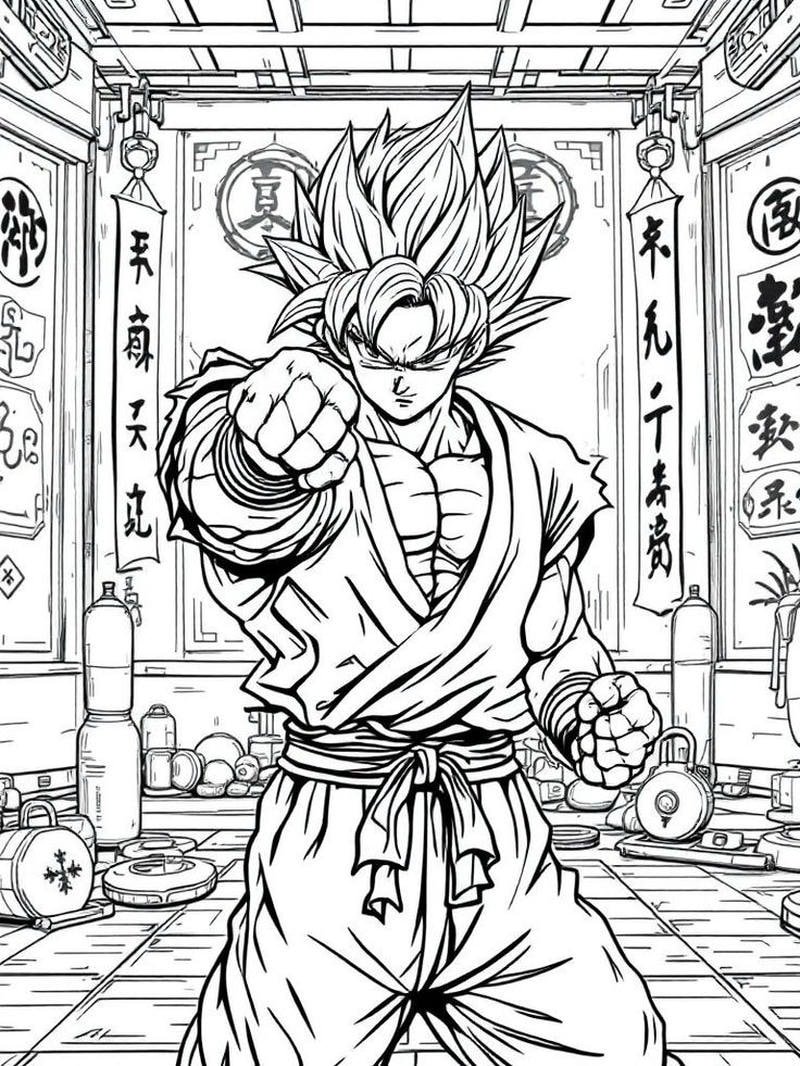 Hình vẽ Songoku hoạt hình làm ảnh đại diện